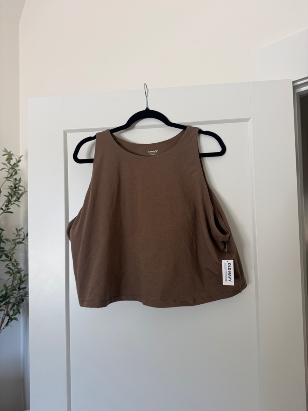 Old Navy Brown Cropped Tank Top